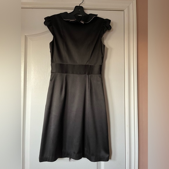 BCBG Paris little black cocktail dress, ruffle, holiday, size 2 - Picture 2 of 5